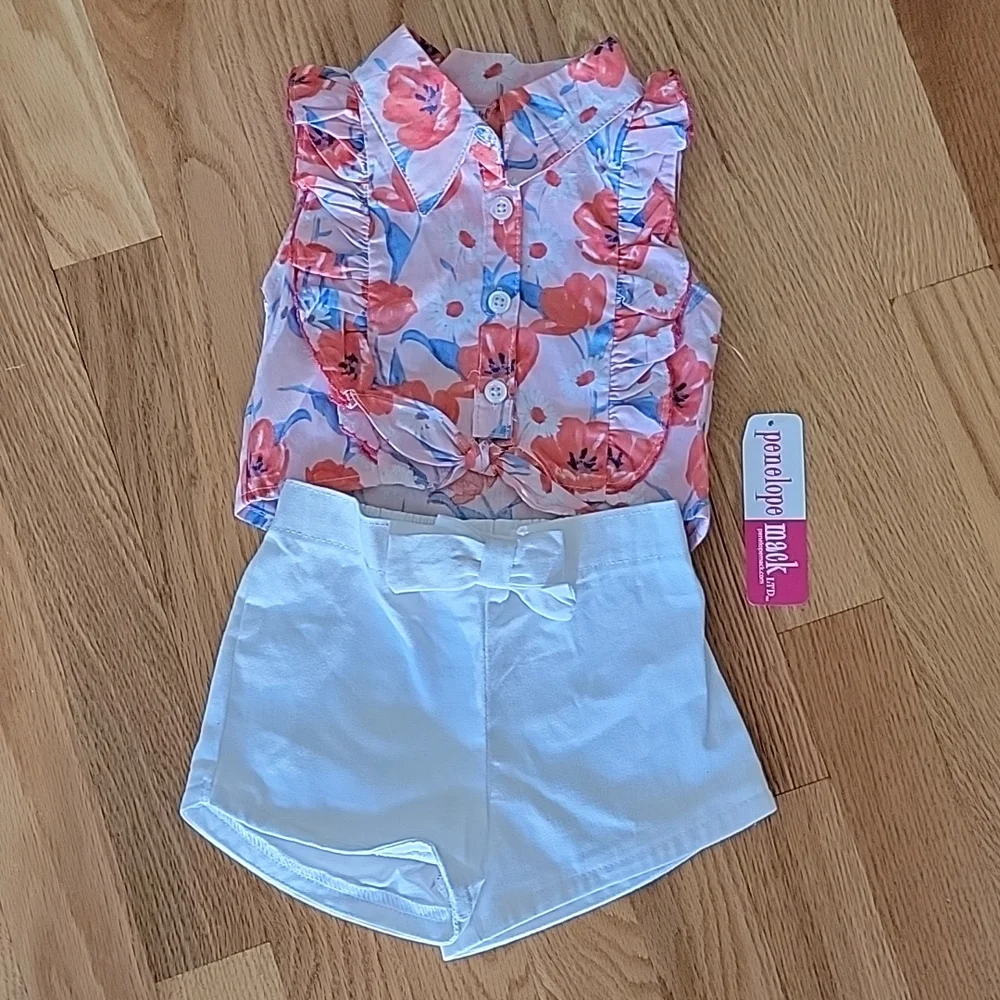 Penelope Mack Infant Girl 2 Piece Short Set
